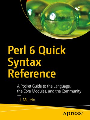 cover image of Perl 6 Quick Syntax Reference